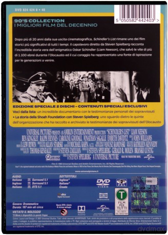 Schindler's List (Lista Schindlera) [2DVD]
