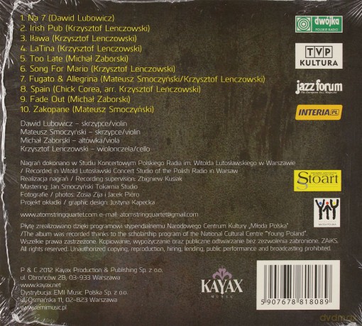 Atom String Quartet: Places (digipack) [CD]