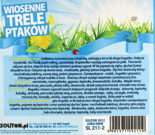 Wiosenne trele ptaków - Słowik to czy skowronek (digipack) [2CD]