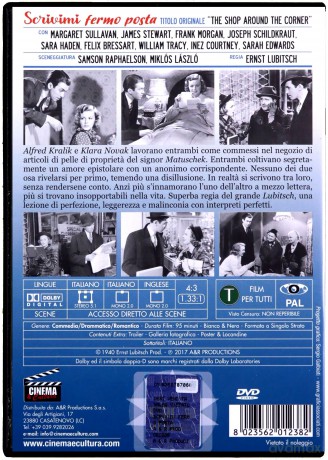 The Shop Around the Corner (Sklep za rogiem) [DVD]
