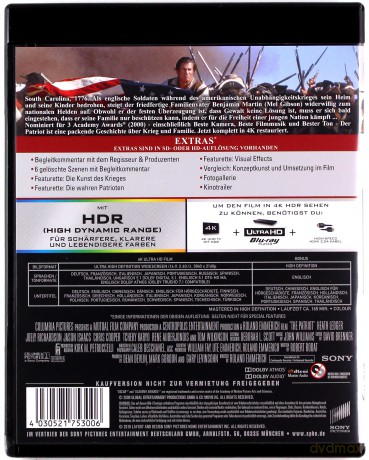 Patriota [Blu-Ray 4K]+[Blu-Ray]