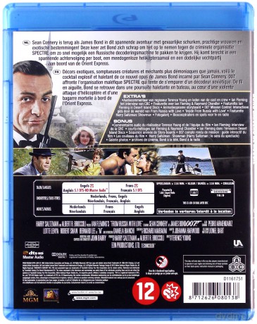 007 James Bond From Russia With Love (Pozdrowienia z Rosji) [Blu-Ray]