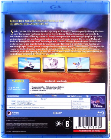 The Lion King (Król Lew) (Disney) [Blu-Ray]