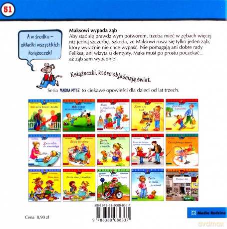 Mądra Mysz. Maksowi wypada ząb - Christian Tielmann, Sabine Kraushaar [KSIĄŻKA]
