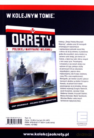 Okrety Polskiej Marynarki Wojennej (Tom 14) ORP Burz [KSIĄŻKA]
