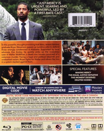 Just Mercy (Tylko sprawiedliwość) [Blu-Ray]