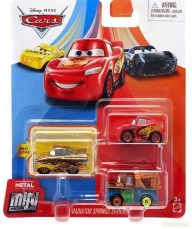 Pojazd Cars Mikroauta 3-pak Motel Cozy Cone