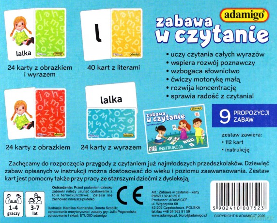 Zabawa w czytanie edukacyjna [GRA]