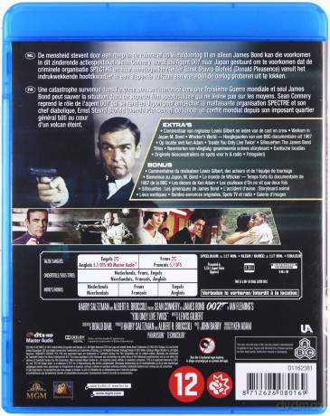 007 James Bond You Only Live Twice (Żyje się tylko dwa razy) [Blu-Ray]