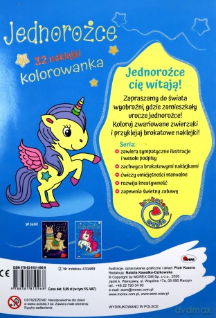 Jednorożce. Brokatowa magia - Piotr Kozera [KSIĄŻKA]