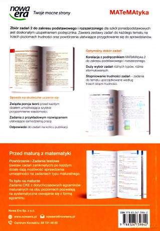 Nowe matematyka Zbiór zadań klasa 2 liceum i technikum zakres podstawowy i rozszerzony - Jerzy Janowicz [KSIĄŻKA]