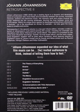Johann Johannsson: Restrospective II [8CD]+[DVD]