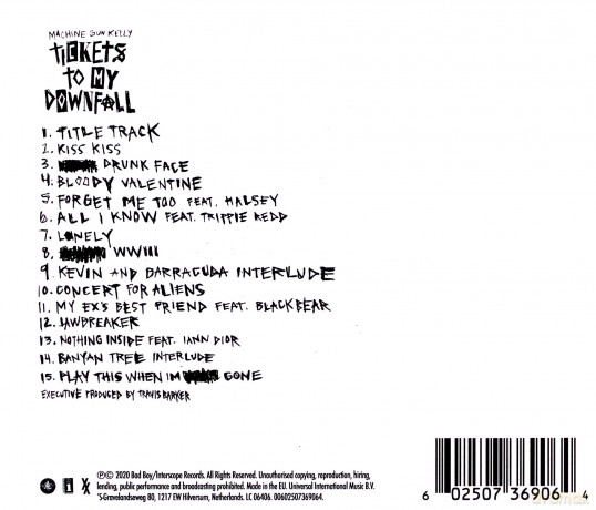 Machine Gun Kelly: Tickets To My Downfall [CD]