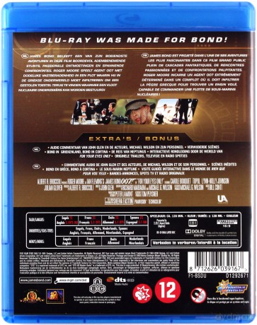 007 James Bond For Your Eyes Only (Tylko dla twoich oczu) [Blu-Ray]