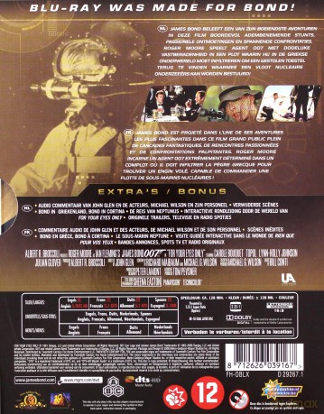 007 James Bond For Your Eyes Only (Tylko dla twoich oczu) [Blu-Ray]