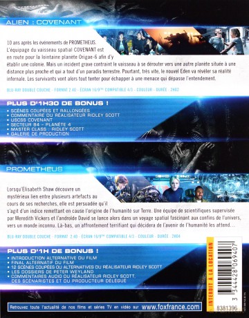 Obcy: Przymierze / Prometeusz [BOX] [2xBlu-Ray]
