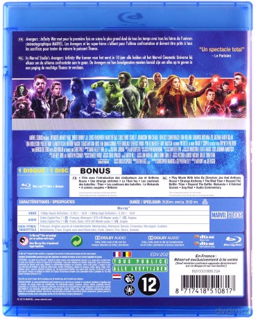 Avengers: Infinity War (Avengers: Wojna bez granic) [Blu-Ray]