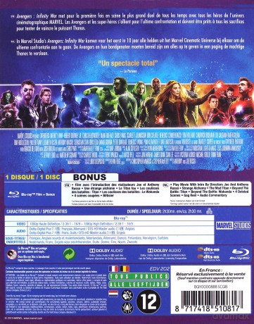 Avengers: Infinity War (Avengers: Wojna bez granic) [Blu-Ray]