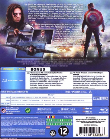 Captain America: The Winter Soldier (Kapitan Ameryka: Zimowy żołnierz) [Blu-Ray]