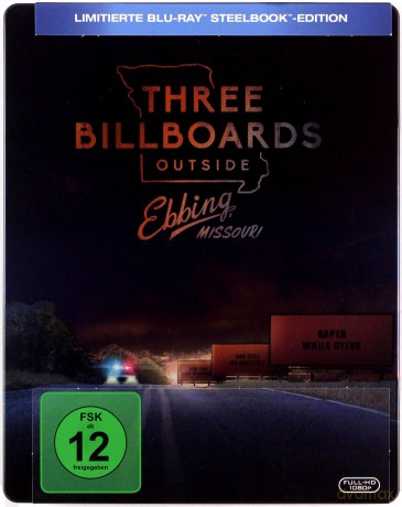 Three Billboards Outside Ebbing, Missouri (Trzy billboardy za Ebbing, Missouri) (steelbook) [Blu-Ray]
