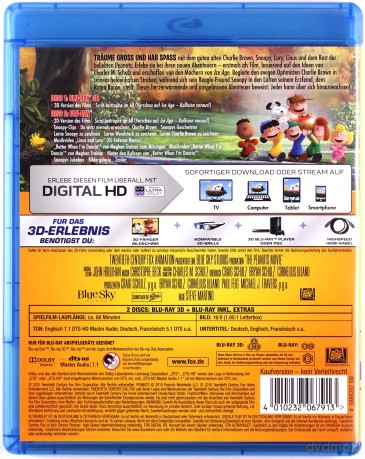The Peanuts Movie (Fistaszki - wersja kinowa) [Blu-Ray 3D]+[Blu-Ray]