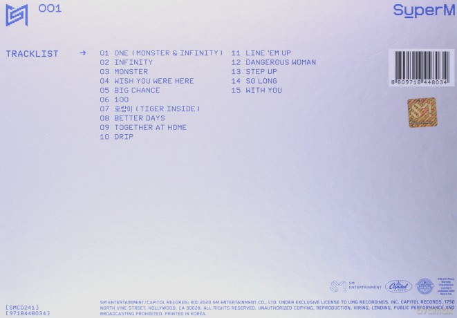 SuperM: SuperM The 1st 'Album SuperM' - Unit A Ver. Taemin, Teayong International Edition [CD]
