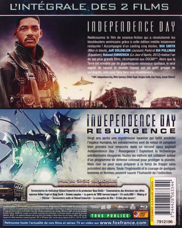 Independence Day / Independence Day Resurgence (Dzień Niepodległości / Odrodzenie) [BOX] [2xBlu-Ray]