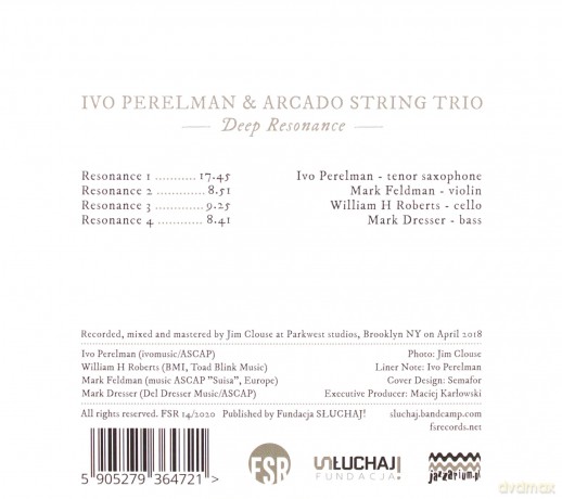 Ivo Perelman: Deep Resonance [CD]