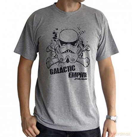 STAR WARS - T-shirt Galactic Empire man SS sport grey - basic M