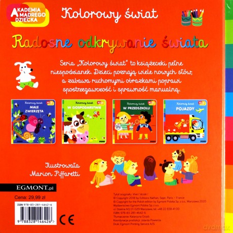 Akademia mądrego dziecka. W przedszkolu. Kolorowy świat - Marion Piffaretti [KSIĄŻKA]