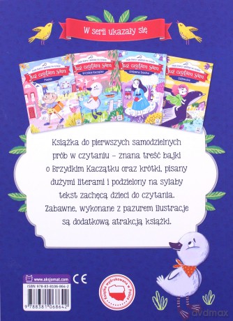 Już czytam sam. Brzydkie kaczątko. Duże litery i podział na sylaby - Anna Podgórska [KSIĄŻKA]