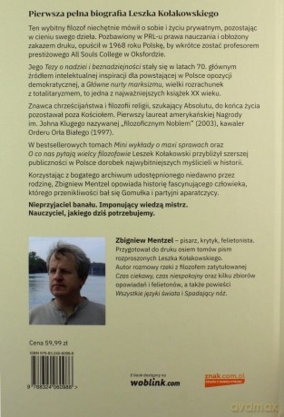 Kołakowski. Czytanie świata. Biografia - Zbigniew Mentzel [KSIĄŻKA]