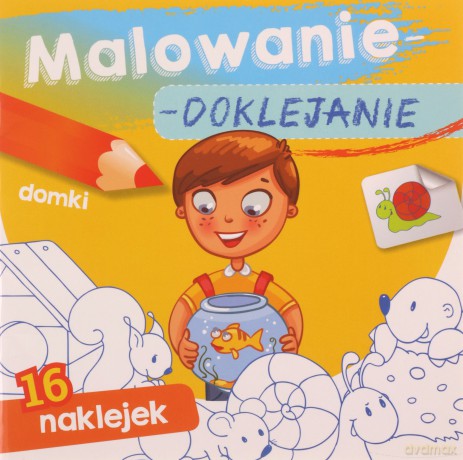 Malowanie-doklejanie. Domki [KSIĄŻKA]