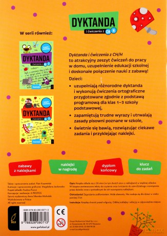 Szkoła na szóstkę. Dyktanda na h/ch [KSIĄŻKA]