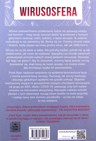 Wirusosfera. Ukryty świat wirusów: od przeziębienia do COVID-19 - Frank Ryan [KSIĄŻKA]