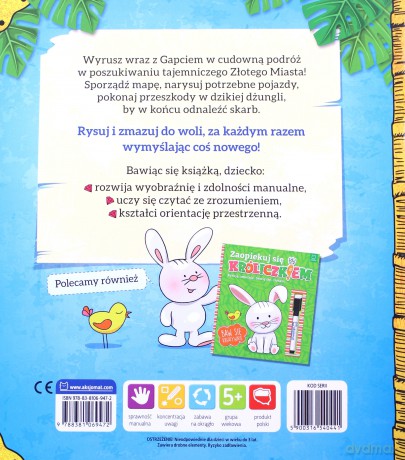 Wyprawa po skarb. Rysuję, zmazuję, bawię się, czytam. Interaktywna książeczka dla dzieci [KSIĄŻKA]