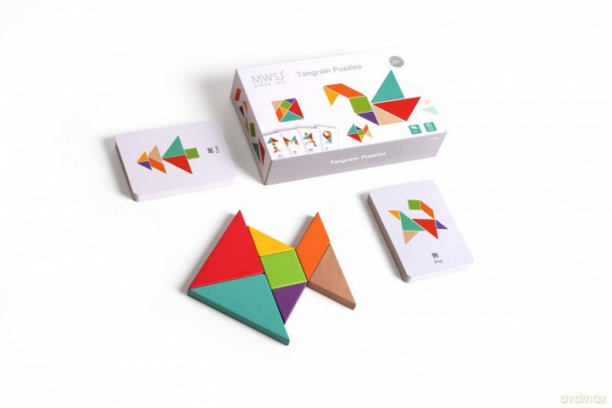Układanka drewniana Tangram
