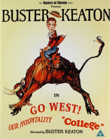 Buster Keaton: 3 Films (Vol. 3) (Our Hospitality, Go West, College) (Masters of Cinema) (Rozkosze gościnności, Buster i milion krów, Sportowiec z miłości) [3xBlu-Ray]