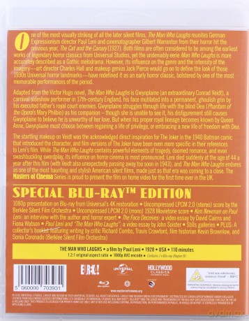 The Man Who Laughs (Masters of Cinema) [Blu-Ray]