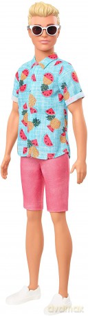 Barbie Lalka Fashionistas GHW68 Stylowy Ken w okularach