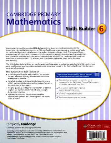 Cambridge Primary Mathematics Skills Builder 6 - Mary Wood [KSIĄŻKA]