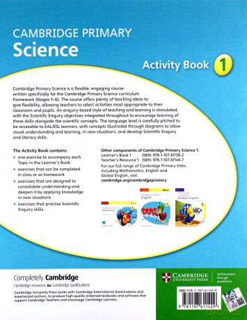 Cambridge Primary Science Activity Book 1 - Jon Board, Alan Cross [KSIĄŻKA]