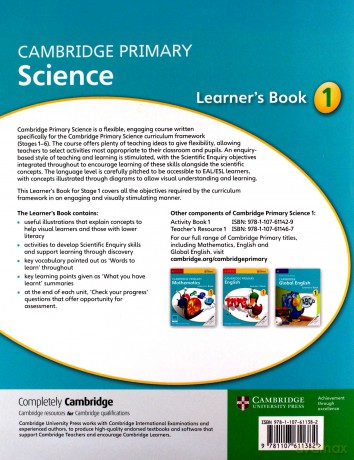 Cambridge Primary Science Learner's Book 1 - Jon Board, Alan Cross [KSIĄŻKA]