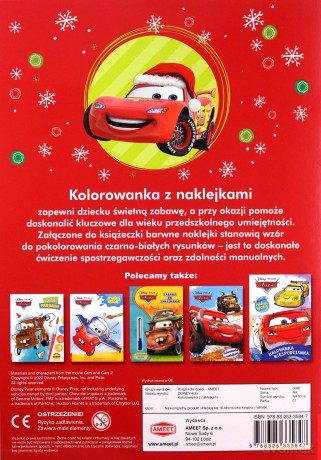 Disney/Pixar Auta. Kolorowanka z naklejkami [KSIĄŻKA]