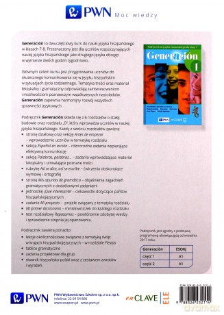 Generacion 1 Podręcznik do języka hiszpańskiego dla klasy 7 [KSIĄŻKA]