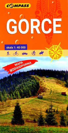 Gorce mapa turystyczna wodoodporna 1:40 000