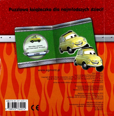 Auta Przyjaciele Sally Puzzlowa Książeczka (twarda) [KSIĄŻKA]