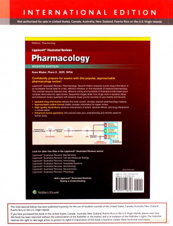 Lippincott Illustrated Reviews Pharmacology - Karen Whalen [KSIĄŻKA]