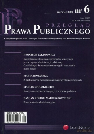 Przegląd Prawa Publicznego 2008/06 [KSIĄŻKA]