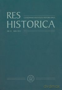 Res Historica Nr 33 Rok 2012 [KSIĄŻKA]